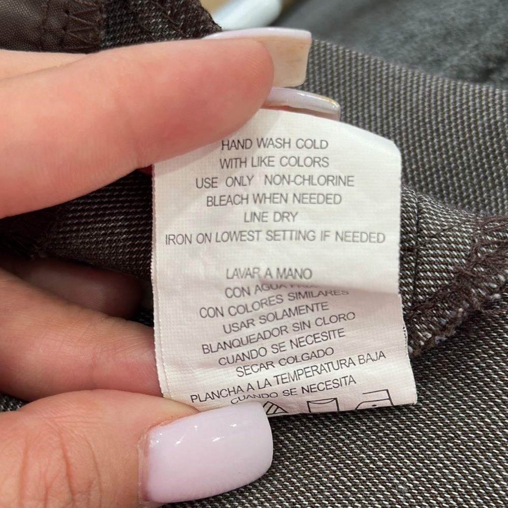 XOXO Brown Pencil Skirt Knee-Length Back Slit Sz 0 HIGT WAIST - Picture 11 of 11